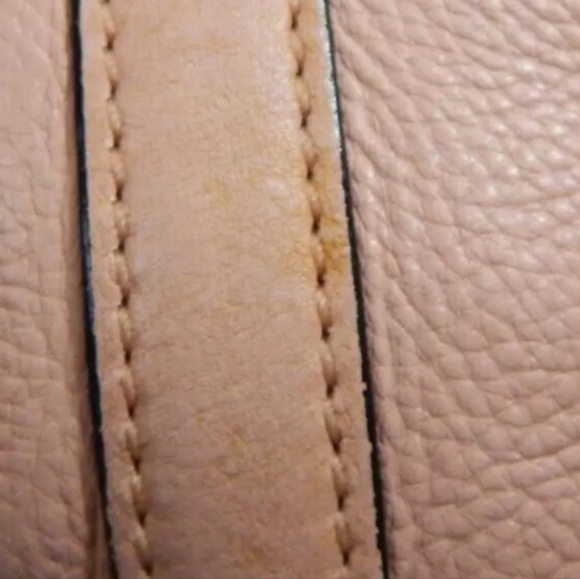 Zara Pink Pebbled Leather Crossbody Bucket Bag - Picture 6 of 11